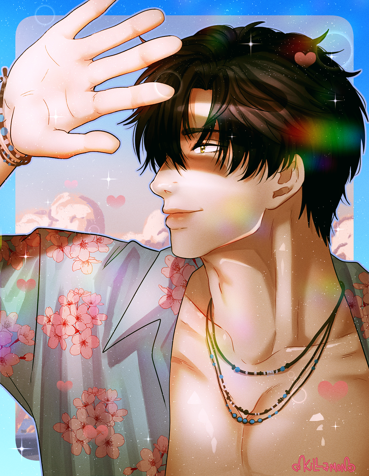 LADs Summer Beach Mini Print