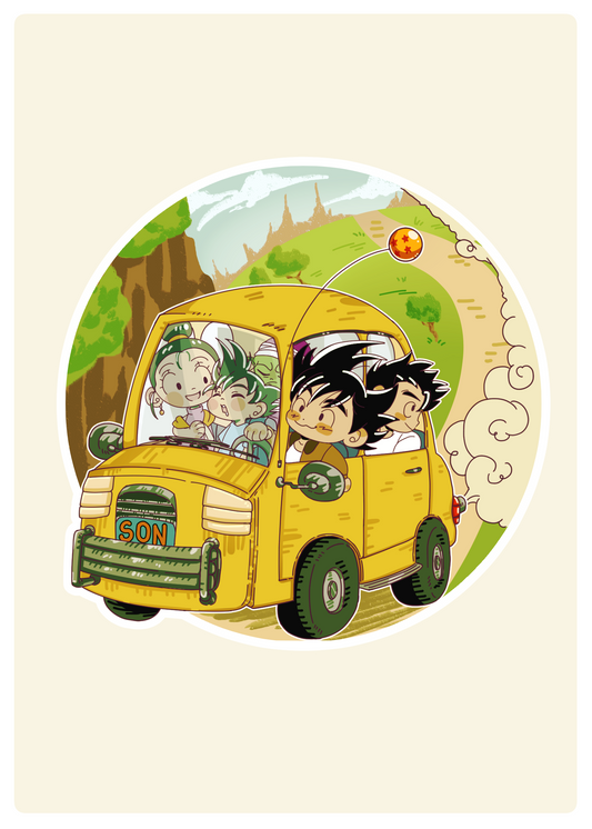 Goku Family Mini Print