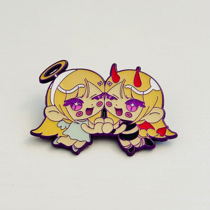 Angel & Devil Marin Enamel Pin