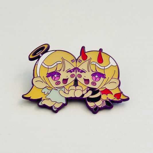 Angel & Devil Marin Enamel Pin