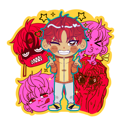 Various Dandadan Stickers