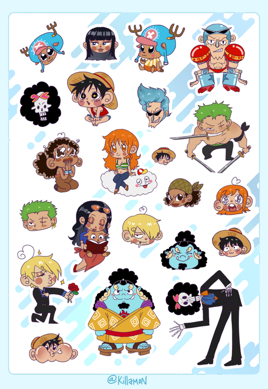Straw Hat Crew Sticker Sheet
